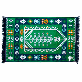 Kilim Tepih 125x80cm - Zelena