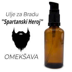 10x Neoznačeno Ulje za Bradu 50ml - Spartanski Heroj