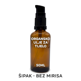 10x Neoznačeno Organsko Ulje za Tijelo 50 ml - Šipak (Bez Mirisa)