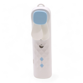 Bijeli Nano Mist Ventilator i Sprej za Lice - USB Punjenje