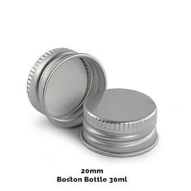 50x Čep za Jantarnu Boston Bocu (30 ml i 60 ml) – Aluminijska 20mm