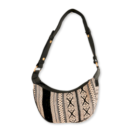 Jacquard Hobo Torba - Metro Siva (crni remen)